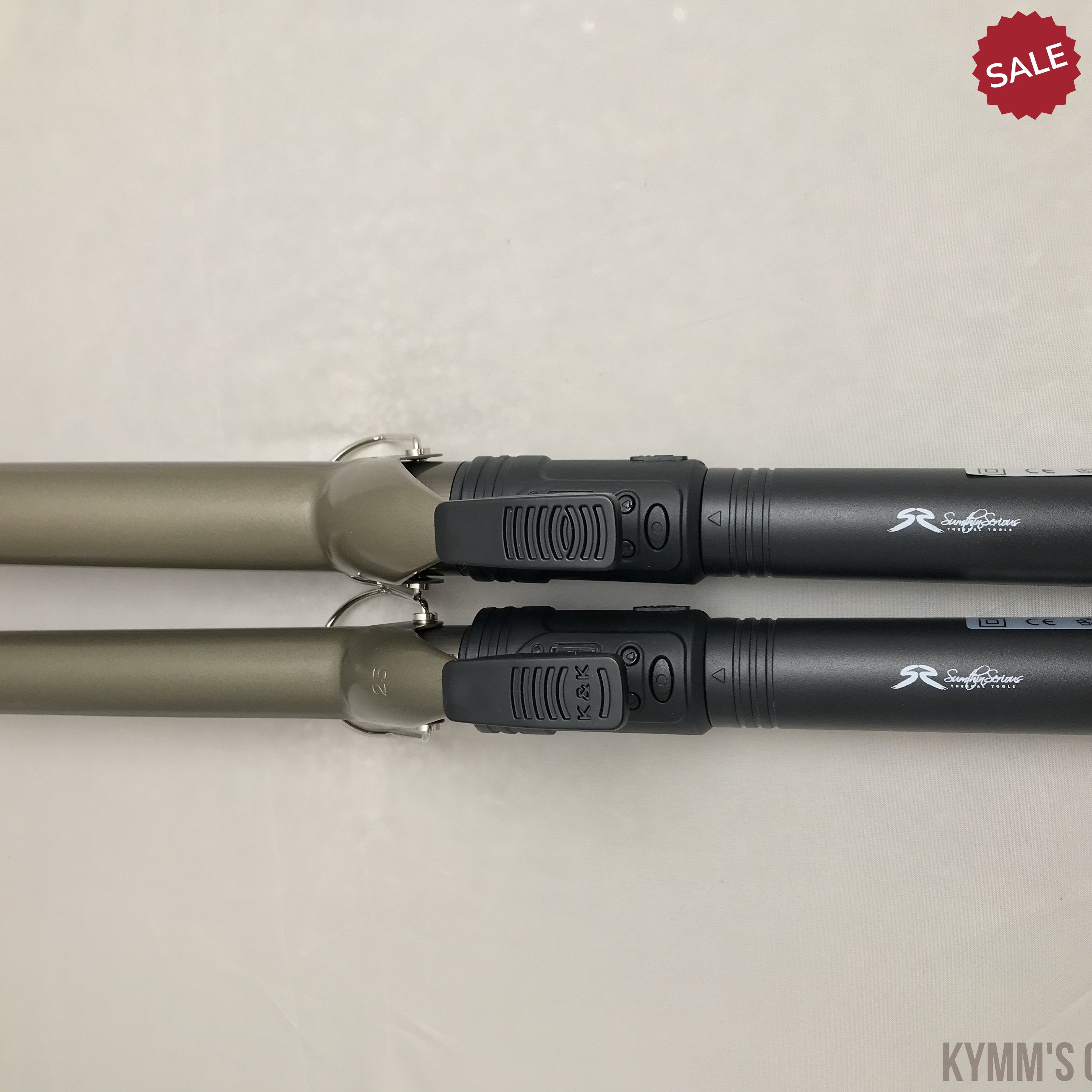"SALE" Long Barrel Titanium Curling Irons