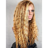 "New" Custom Ultra Thin Light Brown With Blonde Highlights Wig 18-20