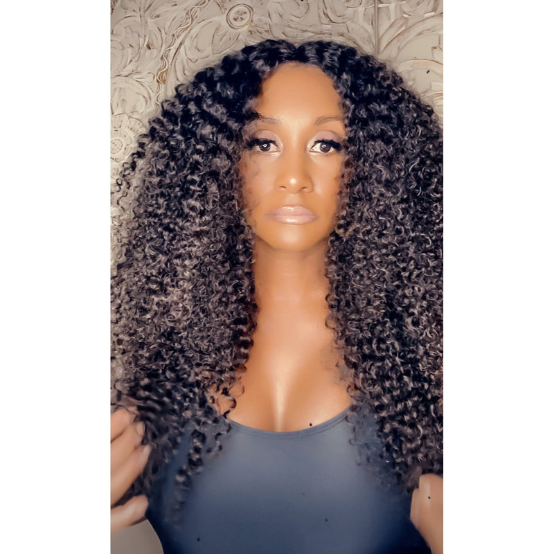 Back in Stock Thin Lace "Big Curly" Custom Lace Front Wig