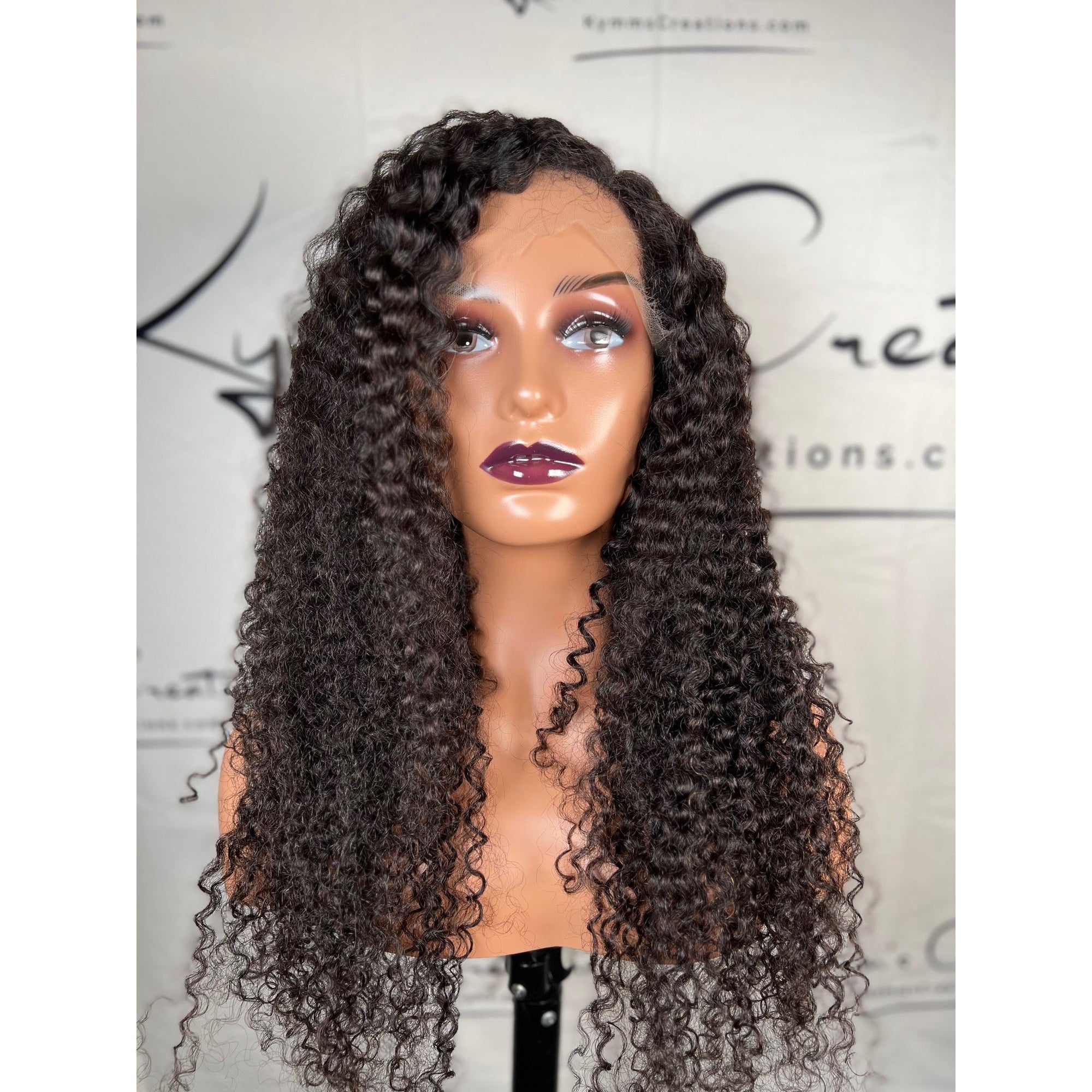 Ultra thin Lace Front Wig Big Kinky Curly Wig 22in - Kymm's Creations