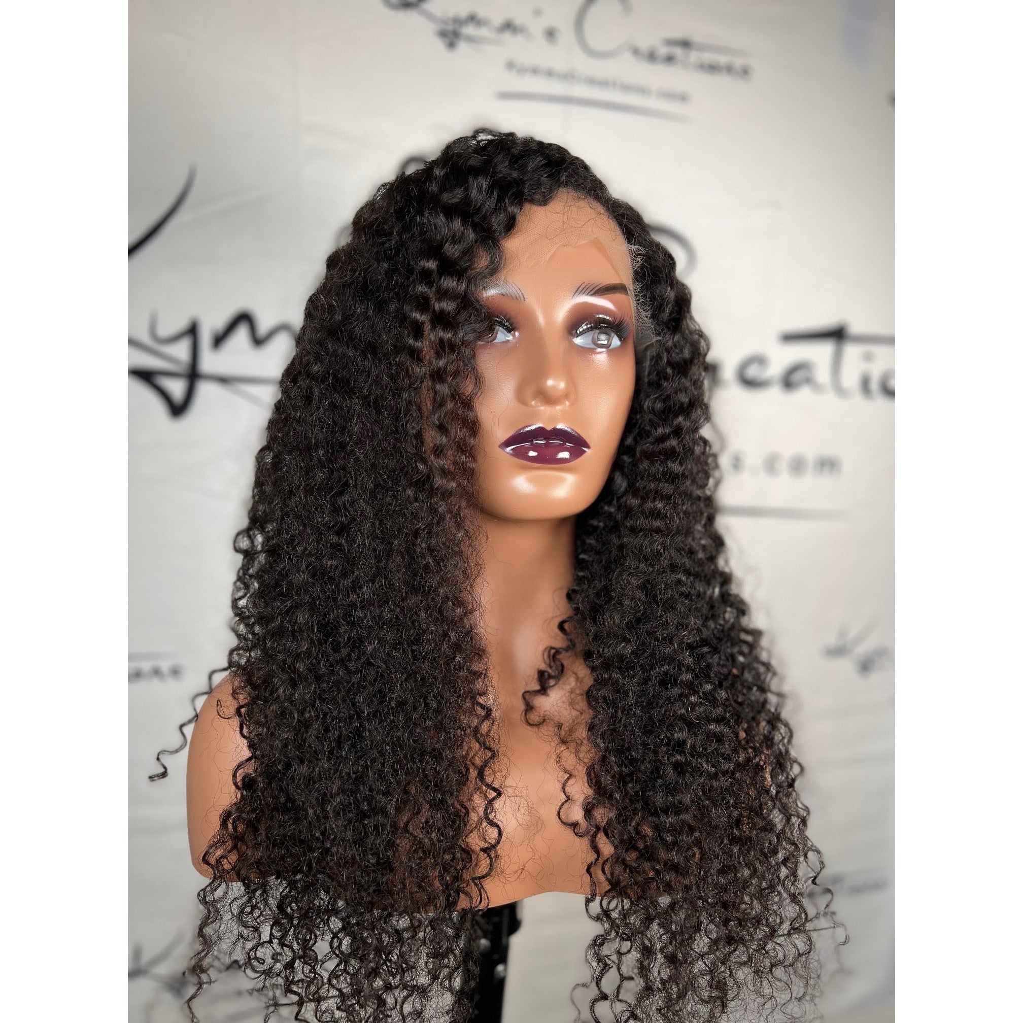 Ultra thin Lace Front Wig Big Kinky Curly Wig 22in