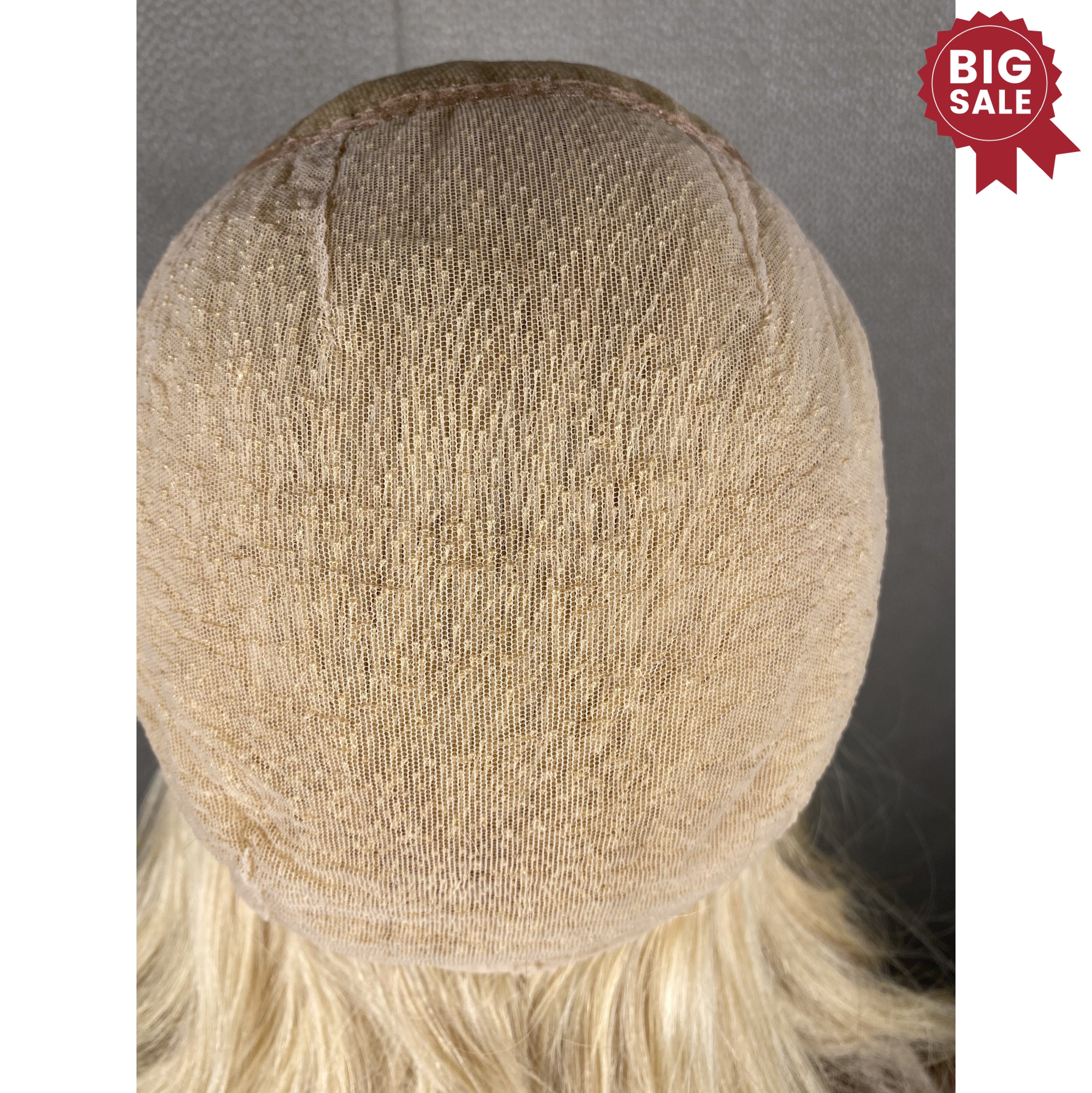 SOLD OUT! Custom Ultra Thin Blonde Steam Natural Wave  Full Ventilation Wig