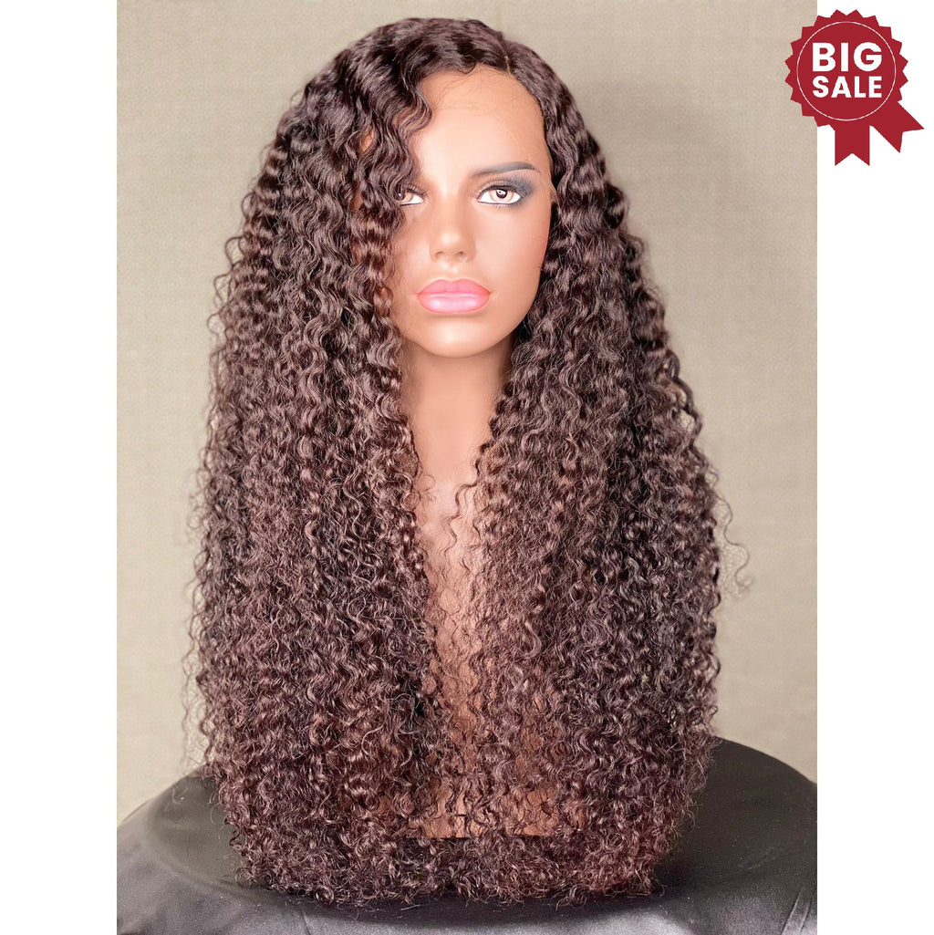 New Custom HD/ Ultra Thin Lace Front  Big Curly 24in