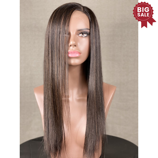 New”Gabby” 20in Custom HD Ultra Thin Full Ventilation Wig with Highlights