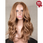 “ New”Ultra Thin Soft light Brown with blonde Soft lights