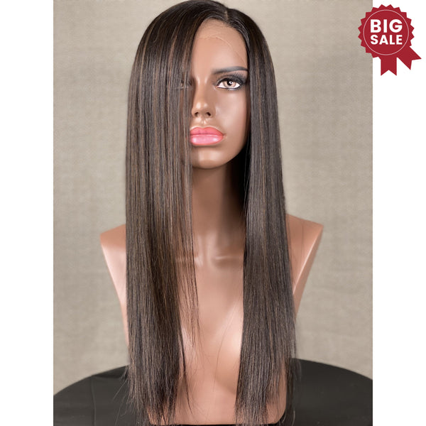New”Gabby” 20in Custom HD Ultra Thin Full Ventilation Wig with Highlights